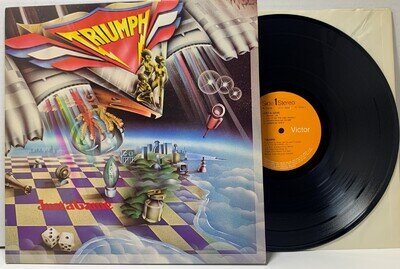 LP Triumph Just A Game RCA PL 13224 Orange 1979 Issue Gatefold Vinyl VG++ A1/B1