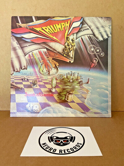 TRIUMPH 'Just A Game' LP [VG+/VG] CLEANED & PLAY TESTED - 1979 RCA BLACK LABELS
