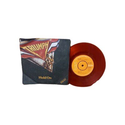 Triumph - Hold on - Limited edition red vinyl 7" single on RCA - 1979 Hard rock