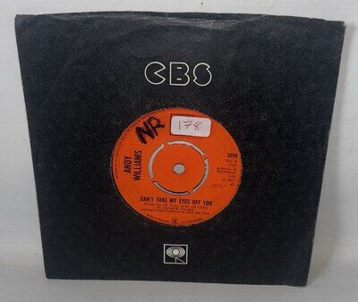 Andy Williams – Can't Take My Eyes Off You - 1968 Vinyl 7" Single - CBS 3298
