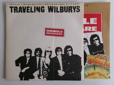 TRAVELING WILBURYS HANDLE WITH CARE WILBURY W7732W POP ROCK GATEFOLD INNER