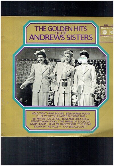 THE ANDREWS SISTERS THE GOLDEN HITS OF THE ANDREWS SISTERS VINYL ALBUM
