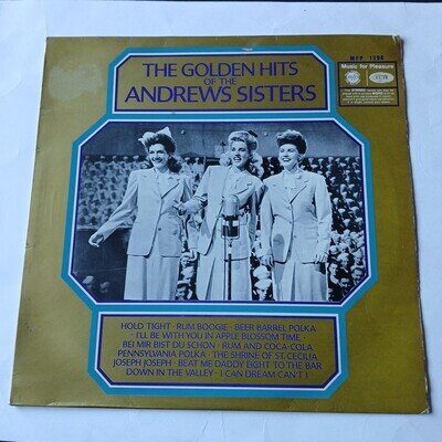 The Andrews Sisters 'Greatest Hits' 12" Vinyl Album. Very Good Condition
