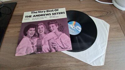 THE VERY BEST OF THE ANDREWS SISTERS 1981 12" VINYL COMPILATION LP.