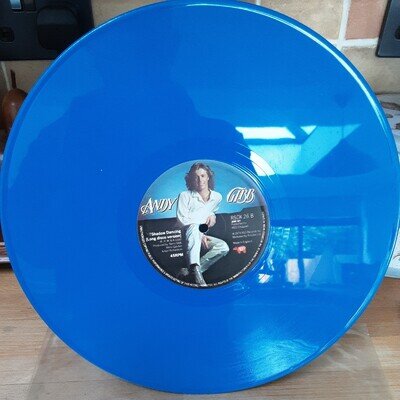 Andy Gibb - 12"blue vinyl - RSO 1979 - Don't Throw It All Away / Shadow Daning