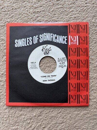 Don Thomas – Come On Train/Train Start Movin' 7” Promo Single 45 Northern Soul
