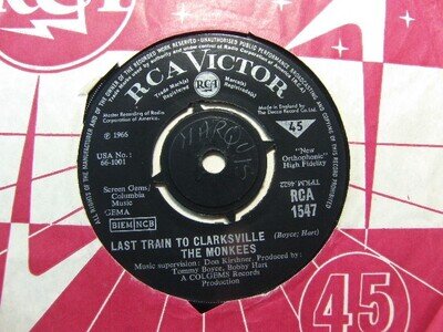 The Monkees – Last Train To Clarksville 1966 7” RCA 1547