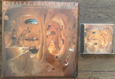 Andreas Vollenweider – Caverna Magica LP + Made In Japan CD + CBS Insert