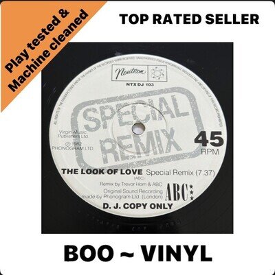 ABC - The Look Of Love (Special Remix) - UK Promo 12" Vinyl - 1982 - Neutron EX