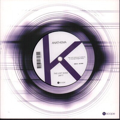 Anathema Lost Song Part 3 7" vinyl UK Kscope 2014 die cut company sleeve
