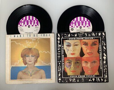 Toyah Four More From Toyah It’s A Mystery & I Want To Be Free 7" Vinyl Records