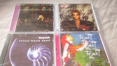 Toyah 4 CD Lot Bundle New Sealed Velvet Lined Shell Warrior Rock Toyah! Minx