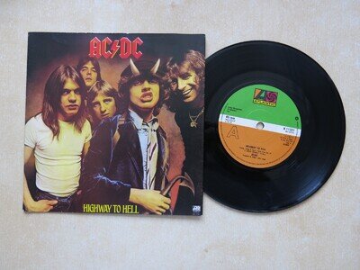 AC/DC Highway To Hell UK 7" Atlantic Records 1980 VG+/Ex