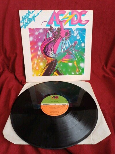 AC/DC High Voltage LP Vinyl Record 1976 Atlantic K 50257 A1/B1 TESTED RECORD VG+