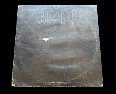 AC/DC Back In Black 1980 UK 1st Press Vinyl Lp Atlantic K 50735, w/Inner