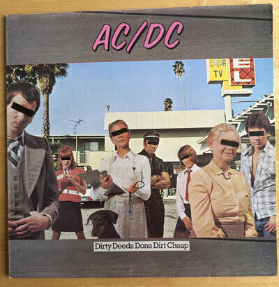AC/DC Dirty Deeds Done Dirt Cheap 1976 ATLANTIC LP, Album K50323