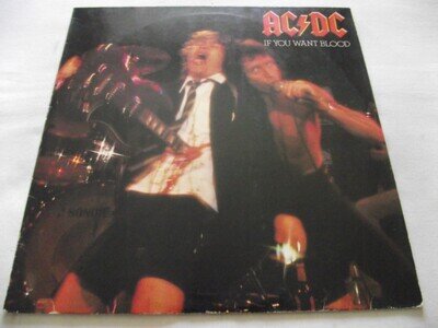 AC/DC ~ IF YOU WANT BLOOD YOU'VE GOT IT ** 1978 German ATLANTIC LP A2, B2.