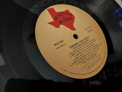 Townes Van Zandt - Live and Obscure Vinyl LP 1987 - please see description