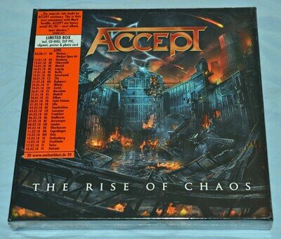 ACCEPT The Rise Of Chaos 2xLP PICTURE DISC+CD+POSTER+SLIPMAT🟢NEW/MINT/SEALED🟢