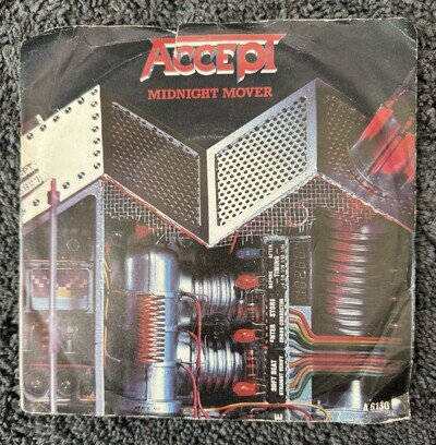 ACCEPT - Midnight Mover 7” Single Portrait A6130 Pic sleeve 1985