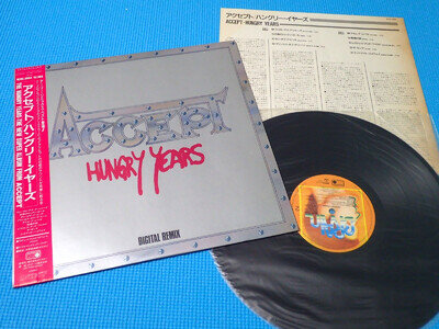 ACCEPT LP Hungry Years Digital Remix 1987 OOP Japan R28X-2004 OBI