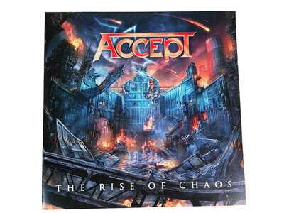 Accept The Rise Of Chaos Splatter Vinyl Orange Red Record 2017 Nuclear Blast