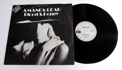 AMANDA LEAR - BLOOD & HONEY 12" VINYL EX/EX Rare UK Limited Edition 12inch Disco