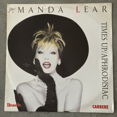 Amanda Lear - Times Up / Aphrodisiac 12" Vinyl Record Disco EX/VG