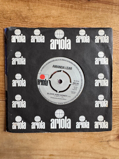 Amanda Lear - Blood & Honey - 1977 UK disco 7" Vinyl Record