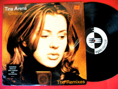 TINA ARENA CHAINS THE REMIXES 12" RECORD 1996 TONY MORAN TERI BRISTOL IMPORT NM