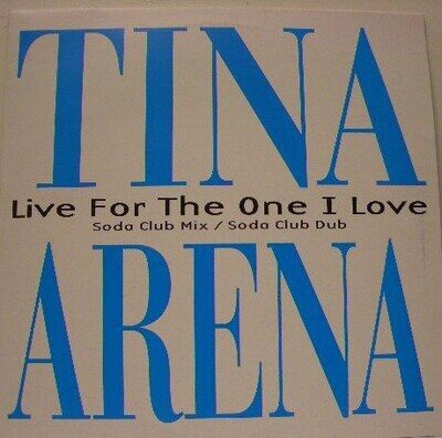 Tina Arena - Live For The One I Love - Used Vinyl Record 12 - Promo - F7441z