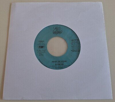 ALVIN LEE - HEART OF STONE VINYL 45. PLAYS EXCELLENT. USA PROMO ISSUE.