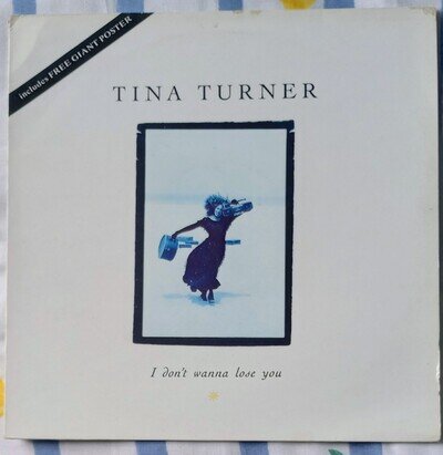 Tina Turner - "I Don't Wanna Lose You" - 12" Vinyl Single 12CLP553 1989 - EX/VG+