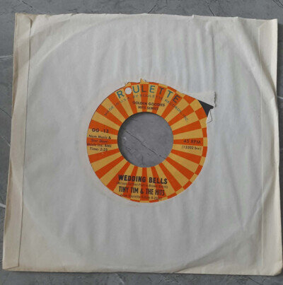 Tiny Tim & The Hits - Wedding Bells - 7" Single Roulette Golden Goodies Hits