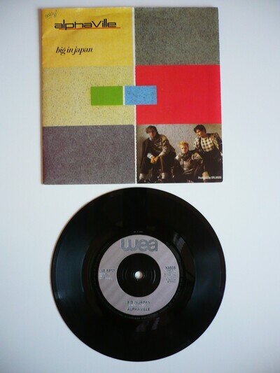 Alphaville Big In Japan 7" Vinyl UK / France 1984 WEA A MT/B MT Single