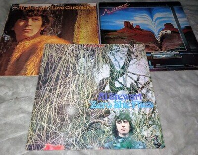 AL STEWART Vinyl LPs x 3 JOB LOT Zero She Flies LOVE CHRONICLES Time Passages