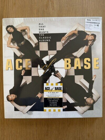 ACE OF BASE All That She Wants DELUXE Vinyl 4-LP Box NEW** Happy Nation Bridge +