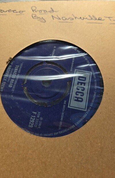 The Nashville Teens Tobacco Road 7 Inch Vinyl Single Excellent Condition