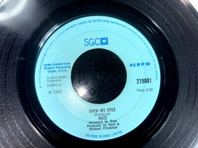 Nazz,Open My Eyes/Hello It's Me,Psychadelic, Garage, 1968 , Todd Rundgren