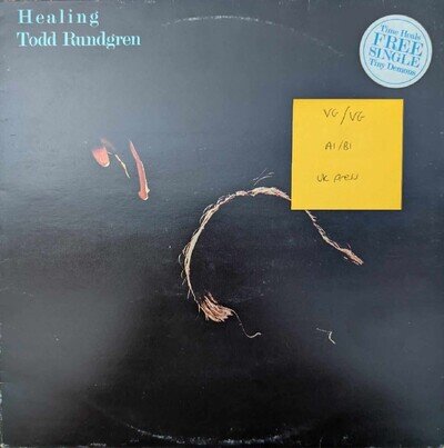 Todd Rundgren Healing Vinyl Record VG/VG ILPS 9657 1981 1st Press