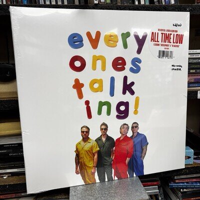 ALL TIME LOW - Everyone's Talking (2025) NEW RED / WHITE SPLATTER VINYL LP. PUNK