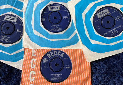 Tom Jones x 4 - Green Green Grass, It's Not Unusual, Detroit City, Without Love