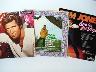 Tom Jones 3 x LP Job Lot Green Green Grass Of Home + Live In Las Vegas + Tom