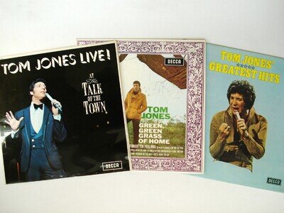 Tom Jones 3 x LP Job Lot Green Green Grass Of Home + Talk Of The Town + Hits