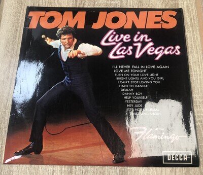 Tom Jones Live In Las Vegas LP Vinyl Record Decca Play Tested