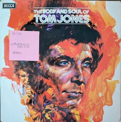 Tom Jones The Body And Soul Vinyl Record VG/VG SKL 5162 1973 1st Press