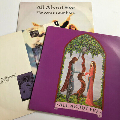All About Eve 3 x Vinyl 12" Bundle - Farewell Mr Sorrow, Flowers in our Hair *SH