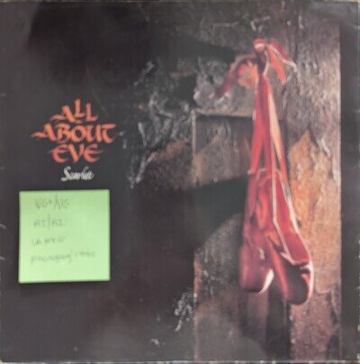 All About Eve Scarlet Vinyl Record VG+/VG EVENX 12 1990