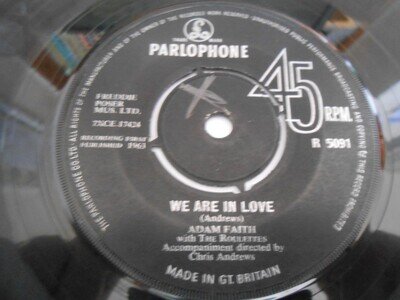Adam Faith with The Roulettes - "We Are In Love / Made For Me" - 7" Single