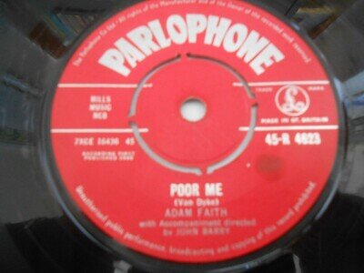 Adam Faith - "Poor Me / The Reason" - PARLOPHONE 7" Single